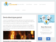 Tablet Screenshot of bime-electricite.com